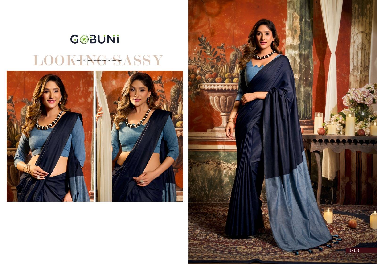 SWATI BY GOBUNI 3701 TO 3708 Series Indian Traditional Wear Collection Beautiful Stylish Fancy Colorful Occasional Wear Cotton Sarees At Wholesale Price